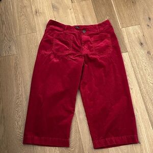 Anthropologie Maeve Colette Corduroy Cropped Pants